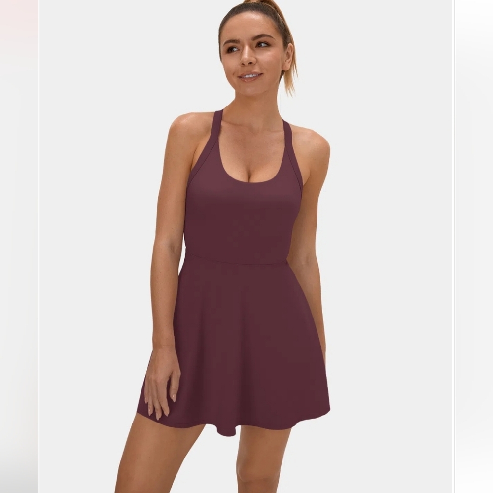 Halara Backless Twisted Active Dress-Easy Peezy Edition